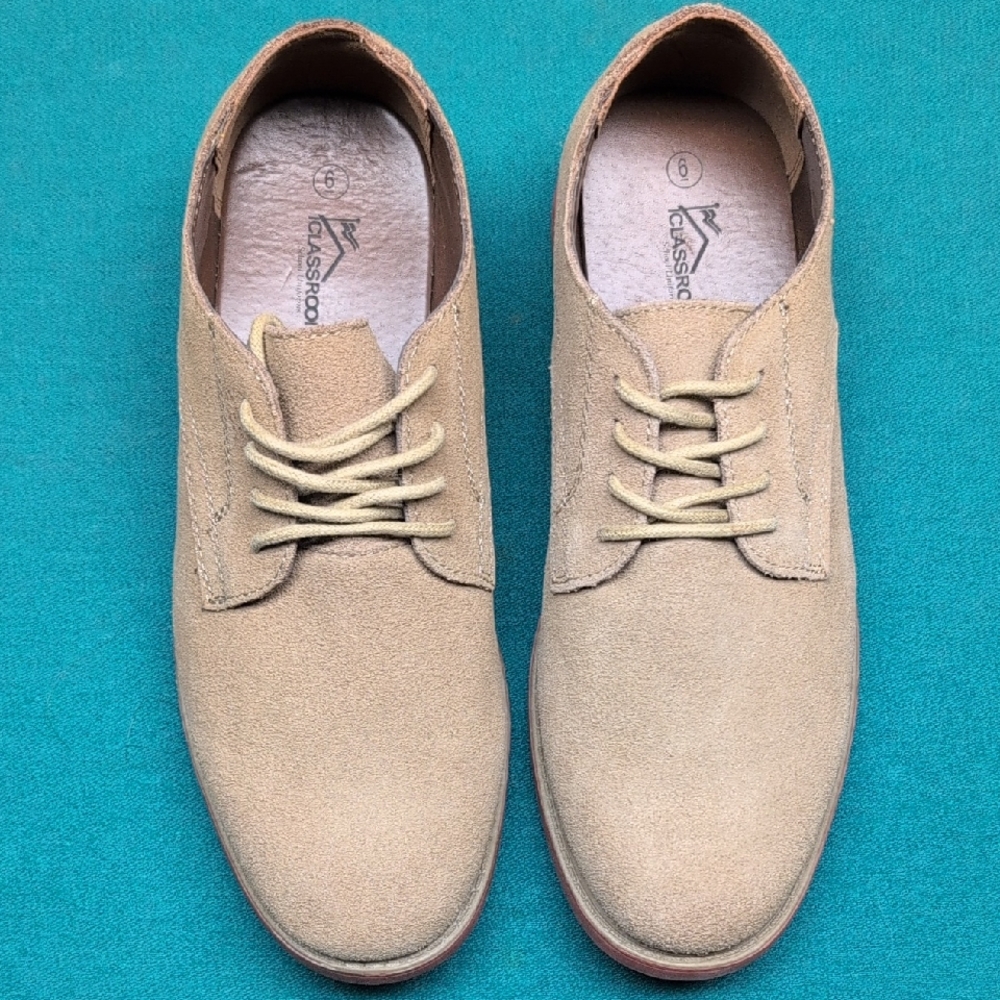 Kids Tan Dress Shoes